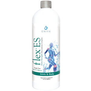 Eniva Full Spectrum Flex ES Liquid Glucosamine Joint Support, 32 oz, support cartilage and connective tissue, joint mobility, address discomfort, Gluc osamine, Chondroitin, MSM, Vitamin B5, Vitamin B6, joint structure and fluidity, Type II Collagen, articular cartilage, hyaline cartilage, collagen structures in cartilage, glycosaminoglycans, enzyme function, supports tendons and cartilage,* Product ID # 11017 Eniva Full Spectrum Flex ES Liquid Glucosamine Joint Support, 32 oz, support cartilage and connective tissue, joint mobility, address discomfort, Gluc osamine, Chondroitin, MSM, Vitamin B5, Vitamin B6, joint structure and fluidity, Type II Collagen, articular cartilage, hyaline cartilage, collagen structures in cartilage, glycosaminoglycans, enzyme function, supports tendons and cartilage,* Product ID # 11017