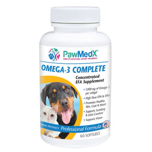 Eniva Animal Omega-3 Complete, 60 caps, Omega-3 essential fatty acids, professional formula high-dose EPA & DHA, Essential Fatty Acids, promotes healthy coat, skin, joints, healthy heart and blood vessels, mental focus, scenting, healthy temperament, guaranteed purity, Product ID # 27002 Eniva Animal Omega-3 Complete, 60 caps, Omega-3 essential fatty acids, professional formula high-dose EPA & DHA, Essential Fatty Acids, promotes healthy coat, skin, joints, healthy heart and blood vessels, mental focus, scenting, healthy temperament, guaranteed purity, Product ID # 27002