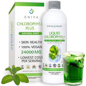 Chlorophyll Plus Digestive Detoxifier, Body Deodorizer, Glowing Skin, Phase II Enzyme Support, Help with Bad Breath, Help for Stinky Feet, Liquid Greens, ID 11006 Chlorophyll Plus Digestive Detoxifier, Body Deodorizer, Glowing Skin, Phase II Enzyme Support, Help with Bad Breath, Help for Stinky Feet, Liquid Greens, ID 11006