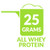 Eniva Natural Power 100% Whey Protein 25 grams All Whey Protein Scoop, Product ID 7301B