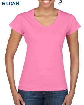 Gildan Ladies Softstyle V-neck Short 