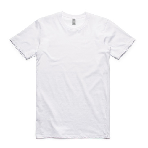 White MENS STAPLE TEE (4XL-5XL)