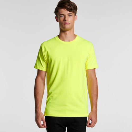 AScolour Mens Block Tee (Safety Colours) - 5050F Front