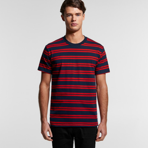 AScolour Mens Classic Stripe Tee 5044 Front