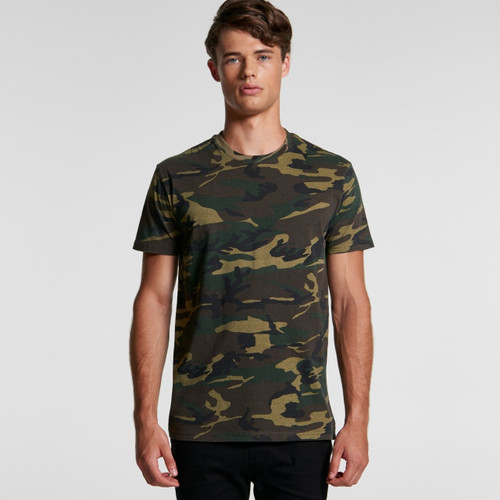 Ascolour Mens Staple Camo Tee - 5001C Front