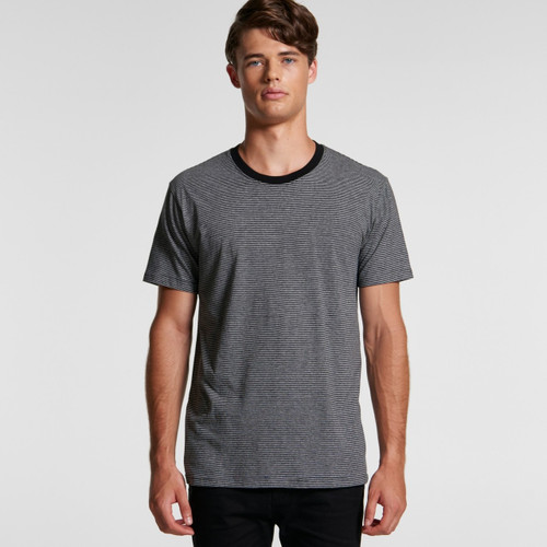 Ascolour Mens Line Stripe Tee - 5042 Front