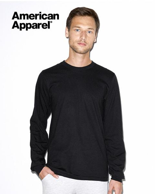 American Apparel Cotton Long Sleeve T-shirt  Front