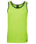 Hi Vis Contrast Singlet. Front. Lime/Navy.