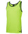 Hi Vis Contrast Singlet. Angled view. Lime/Navy.