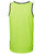 Hi Vis Contrast Singlet. Back. Lime/Navy.
