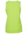 Ladies Hi Vis Traditional Singlet 6HTS1. Back view. Lime/Pink.