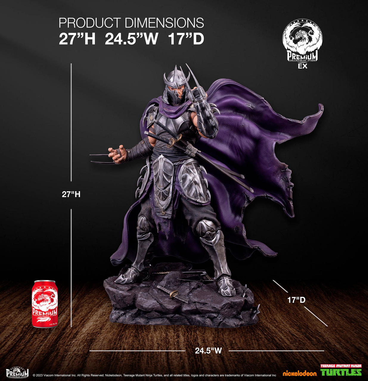 高額売筋】 TMNT フィギュア スタチュー 1/4 Shredder PCS アメコミ 