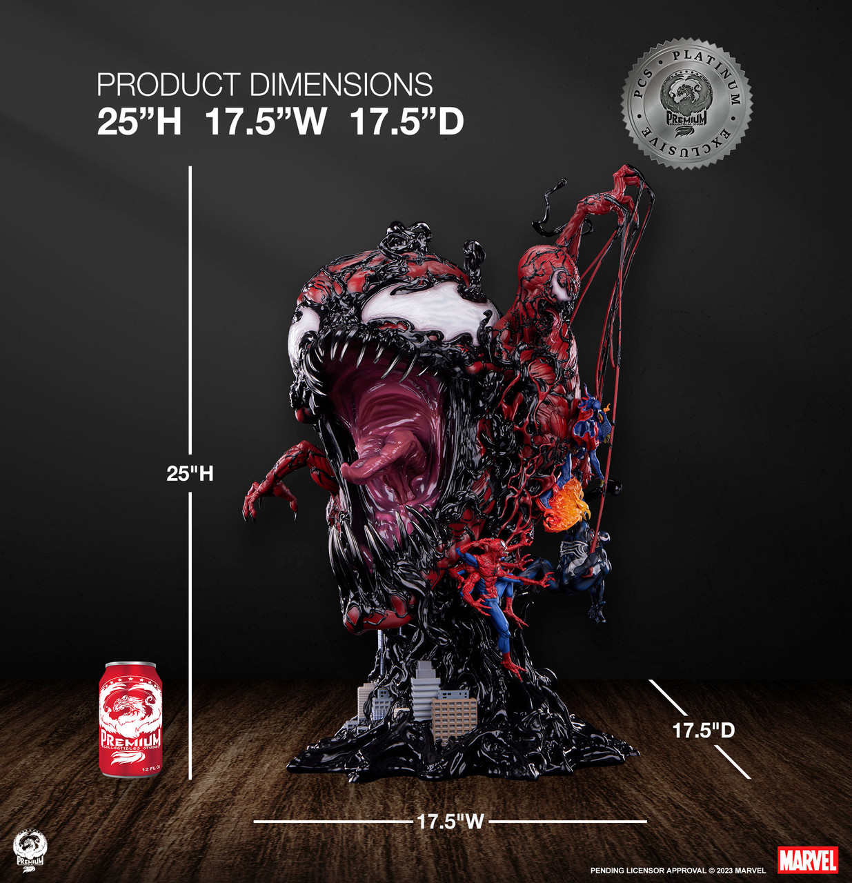 Maximum Carnage Platinum Exclusive Collectible Statue by PCS