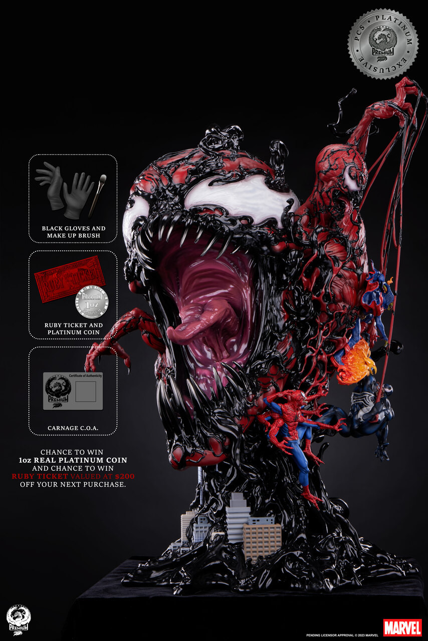 Maximum Carnage Platinum Exclusive Collectible Statue by PCS
