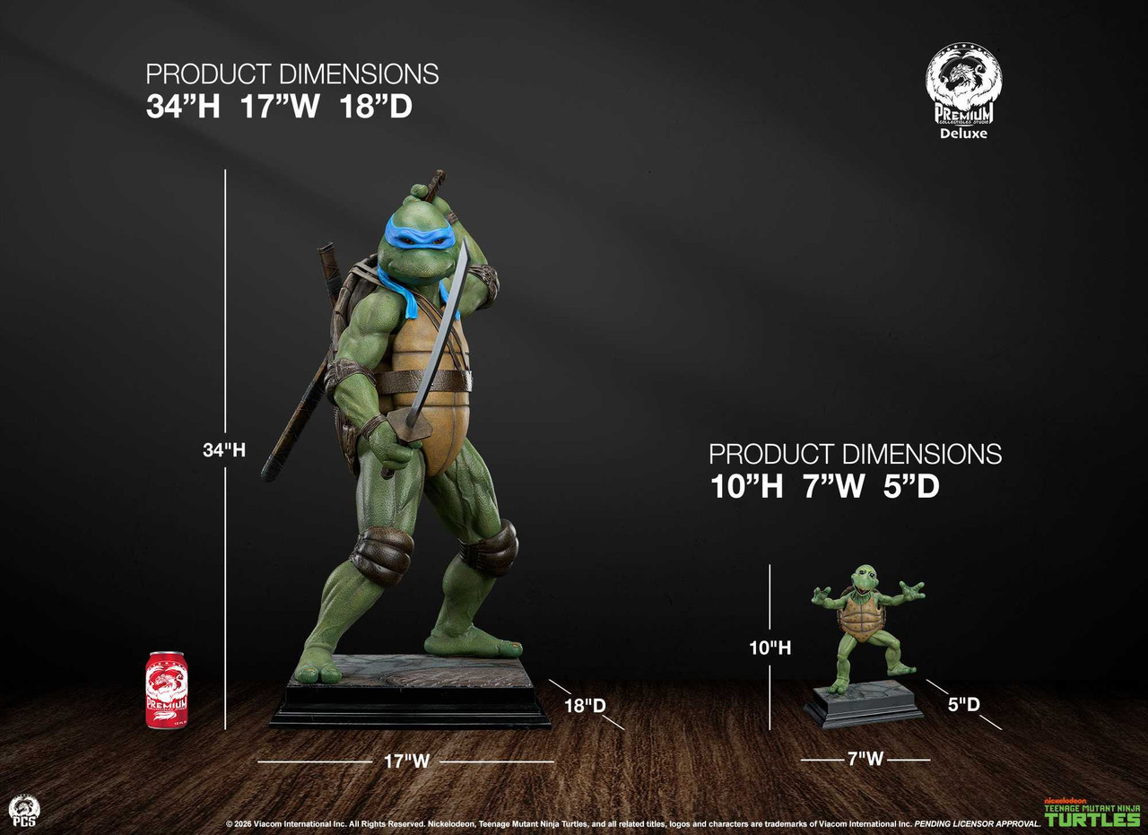 TMNT Leonardo 1:2 Scale Deluxe Collectible Statue - PCS