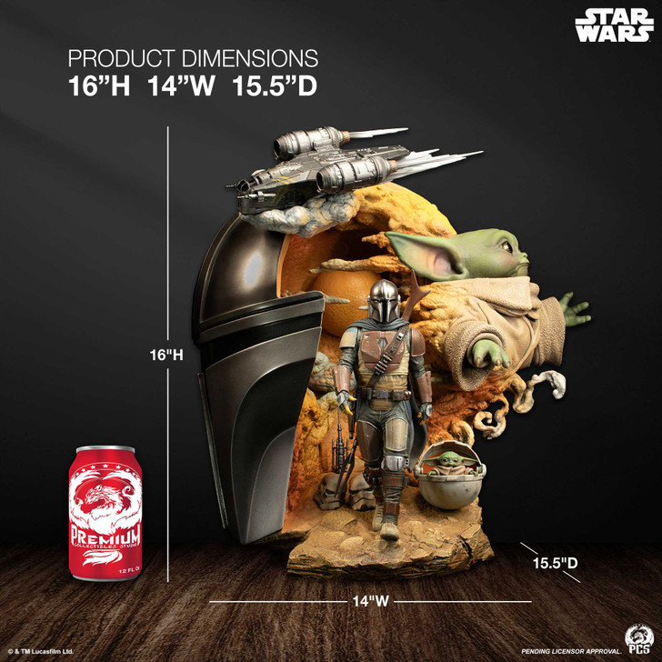The Mandalorian - Fine Art Bust Premium Collectibles Studio (PCS) Star Wars Collectible Figure