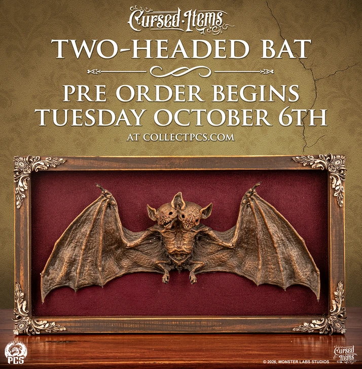 Mummified Two-Headed Bat Specimen