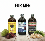 Natural Men Tonic, Soursop Bitters , Sea Moss Bladder Wrack  Living Bitters 16 OZ. (Pack Of 3)