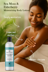 Sea Moss & Elderberry – Moisturizing Body Lotion (8 oz)