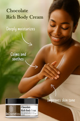 Rich body cream or Body Cream Soufflé – Chocolate (8 oz)