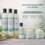 Acne & Eczema Relief Care Bundle – Shampoo, Conditioner, Body Wash & Moisturizer (Customizable)