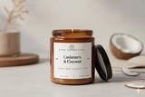 Cashmere and Coconut Scented Soy Candle 8oz