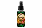 Jamaican Fruit Air Freshener Spray bottle featuring a sweet tropical fruit fragrance designed to eliminate odors and create a vibrant island-inspired atmosphere in homes, cars, offices, bathrooms, and bedrooms.