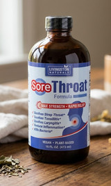 Sore Throat Formula by Livingston Natural 16 oz Bottle