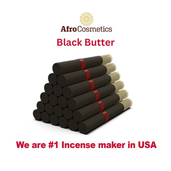 Wholesale Black Butter Incense Sticks – 11" Bulk Pack | 85–100 Count