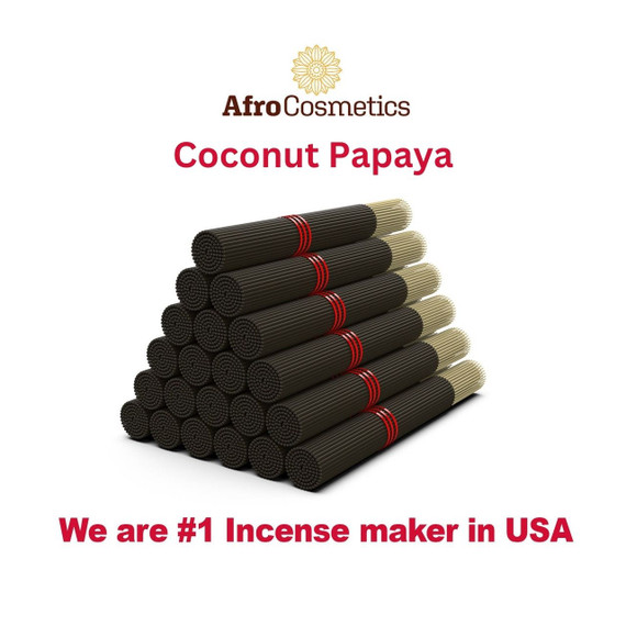 Wholesale Coconut Papaya Incense Sticks – 11" Bulk Pack | 85–100 Count