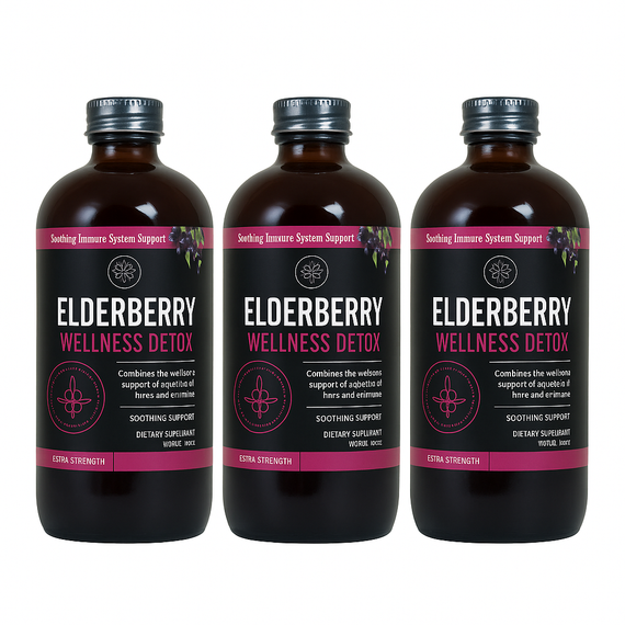 Elderberry Wellness Detox (Pack of 3) 16 oz Bottle