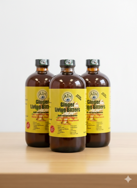 Ginger Living Bitters (Pack of 3) 16 oz bottle
