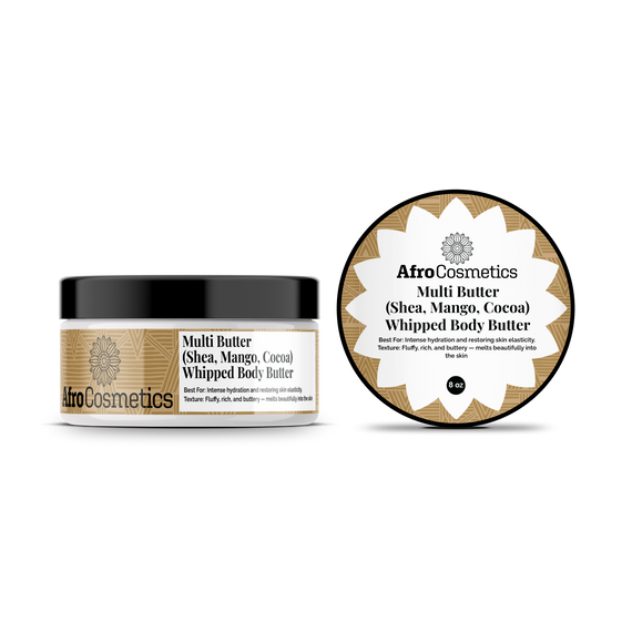 Multi Butter (Shea, Mango, Cocoa)  – Whipped Body Butter (8 oz)