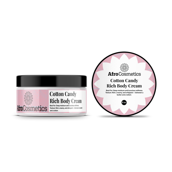 Cotton Candy – Rich body cream or Body Cream Soufflé (8 oz)