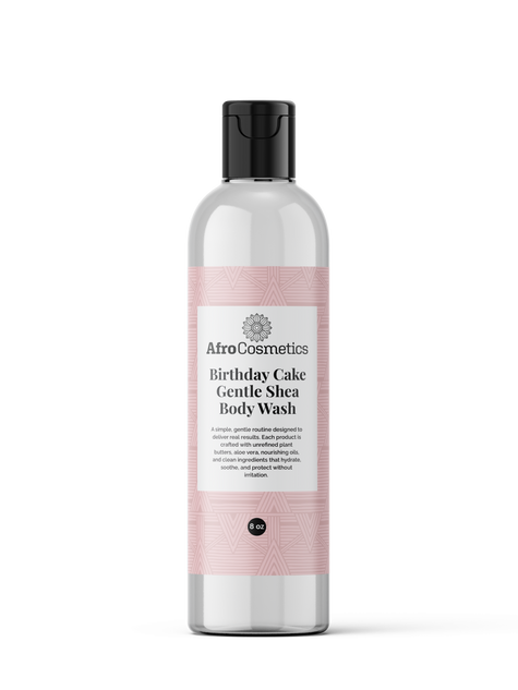 Gentle Shea Body Wash – Birthday Cake (8 oz)