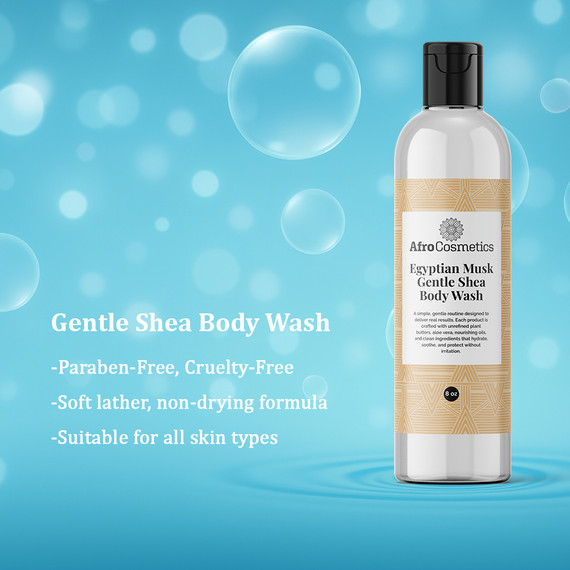 Gentle Shea Body Wash – Egyptian Musk (8 oz)