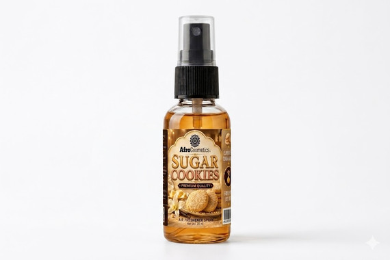 Sugar Cookies Air Freshener Spray bottle featuring a warm bakery-inspired sweet vanilla cookie fragrance designed to eliminate odors and create a cozy, comforting atmosphere in homes, cars, offices, bathrooms, and bedrooms.