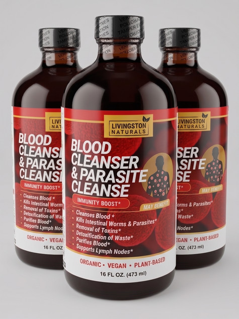 Blood and Parasite Cleanser Immunity Booster 16 oz Bottle (Pack of 3)
