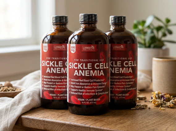 Sickle Cell Anemia Livingston Natural Bitter 16 oz Bottle (Pack of 3)