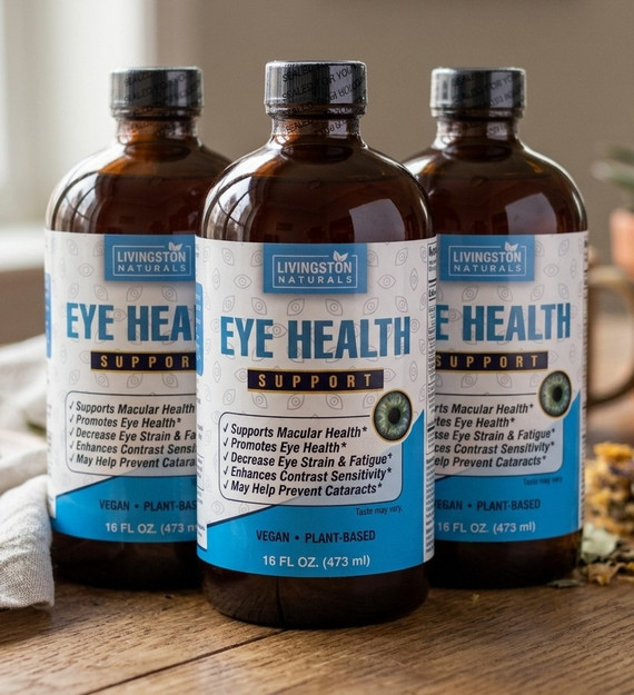 Eye Health Support by Livingston Natural 16 oz Bottle (Pack of 3)