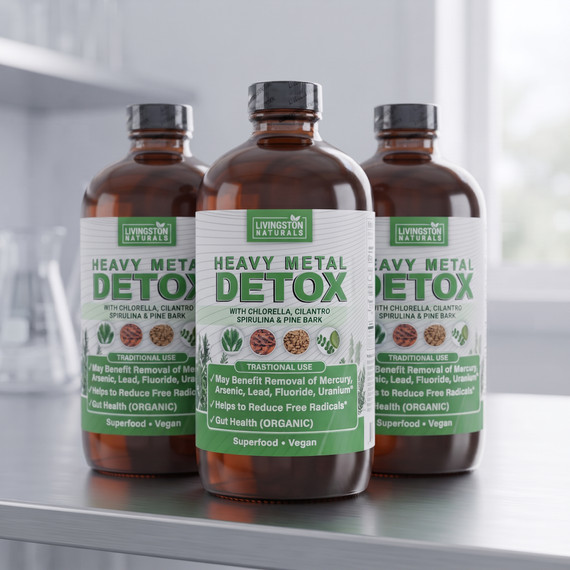 Heavy Metal Detox by Livingston Natural 16 oz Bottle (Pack of 3)