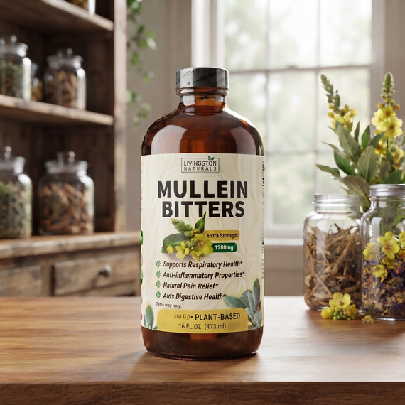 Mullein Bitters by Livingston Natural 16 oz Bottle