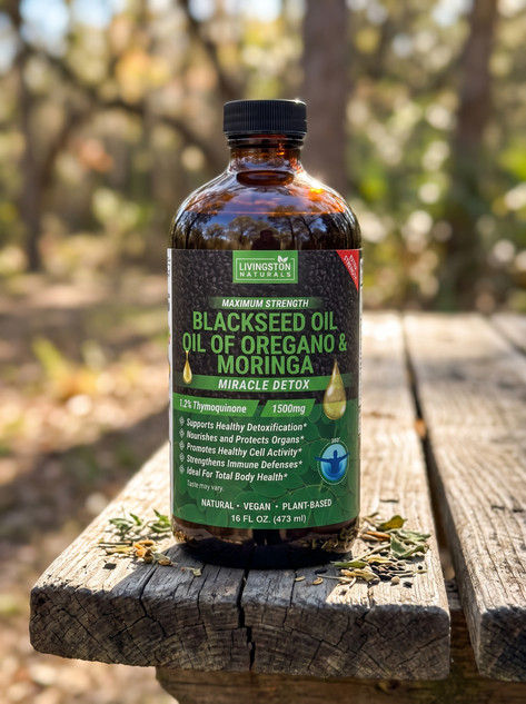 Blackseed, Oregano & Moringa Formula by Livingston Natural 16 oz Bottle
