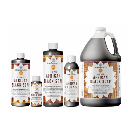 Raw African Black Soap Liquid From Ghana