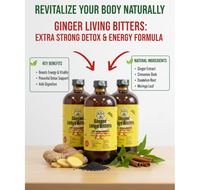 Ginger Living Bitters (Pack of 3) 16 oz bottle