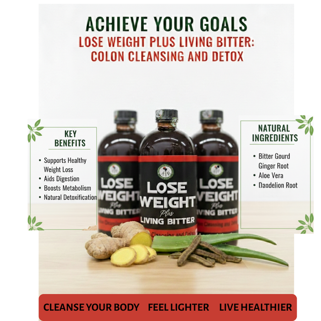 Lose Weight Living Bitters (Pack of 3)-16 oz Bottle