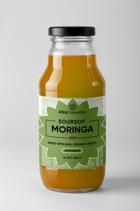 Soursop & Moringa Sea Moss Juice Tea 16 oz