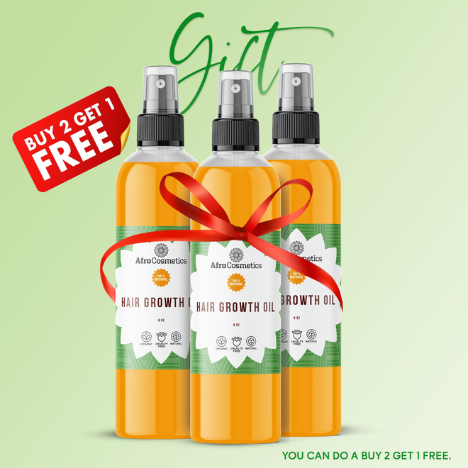 Hair Growth Oil with Rosemary, Cloves & Castor Oil-buy 2 get 1 free