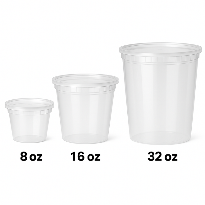 Clear Deli Containers with Lids