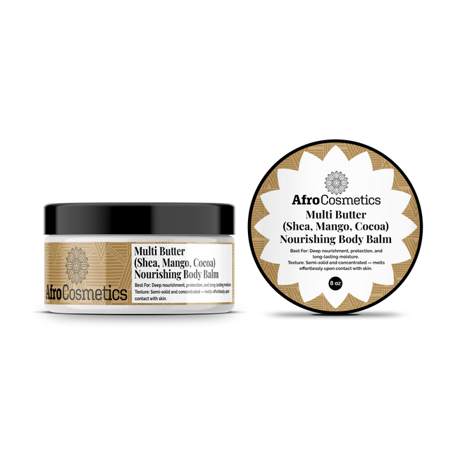 Multi Butter (Shea, Mango, Cocoa) – Nourishing Body Balm (8 oz)